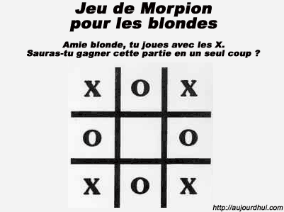 sa c un jeu pour les blonde